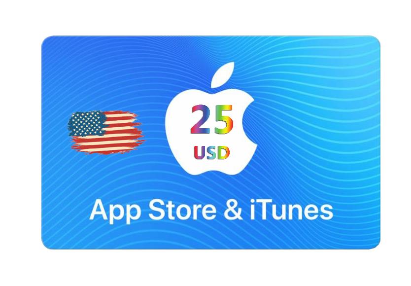 گیفت کارت 25 دلاری  اپل استور آمریکا